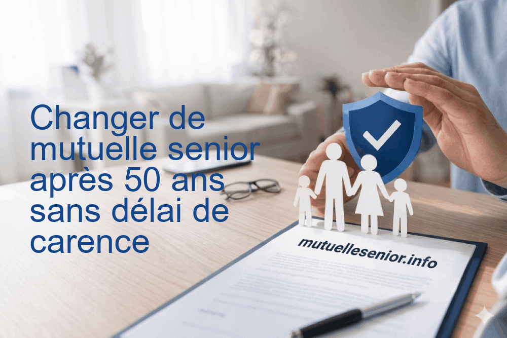 Changer de mutuelle senior après 50 ans sans délai de carence