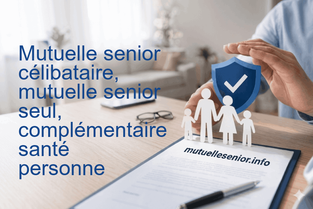 Mutuelle senior célibataire, mutuelle senior seul, complémentaire santé personne seule senior