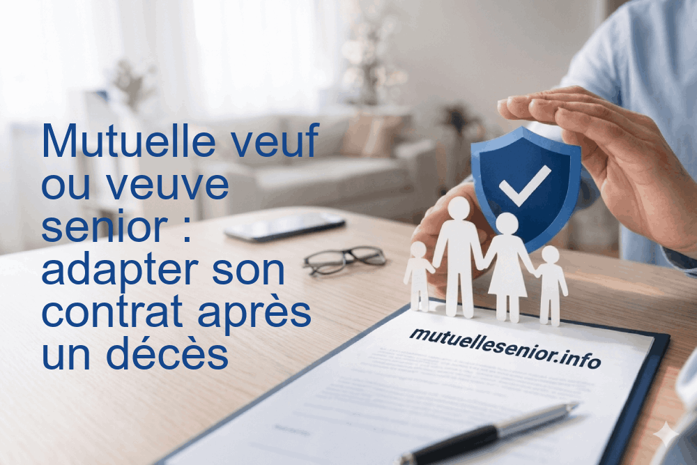 Mutuelle veuf ou veuve senior : adapter son contrat après un décès